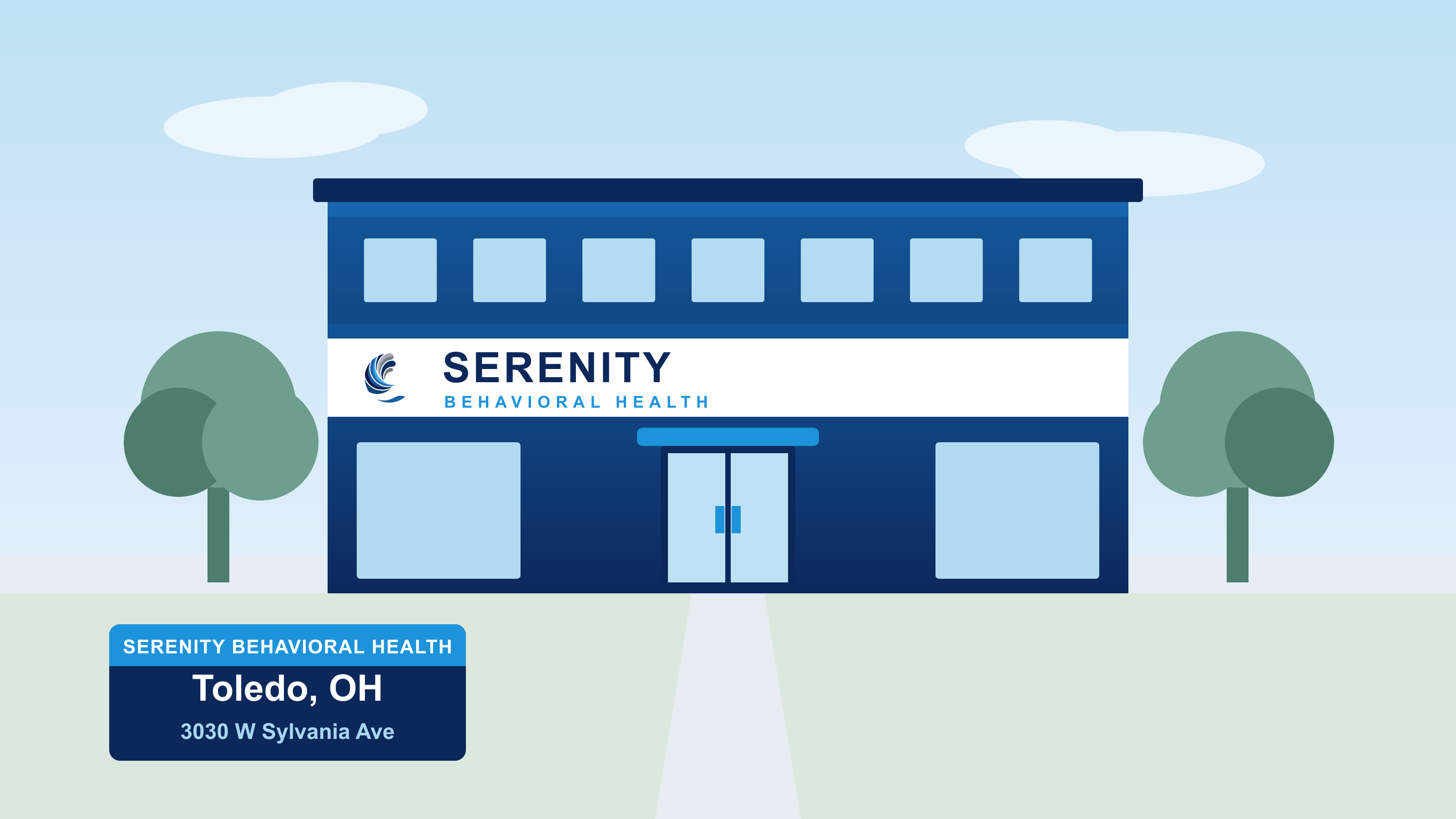 Exterior of Serenity Behavioral Health Services in Toledo, OH